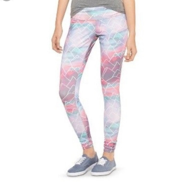 Mossimo Supply Pastel Mountain Workout Pant Sz L - Picture 14 of 14